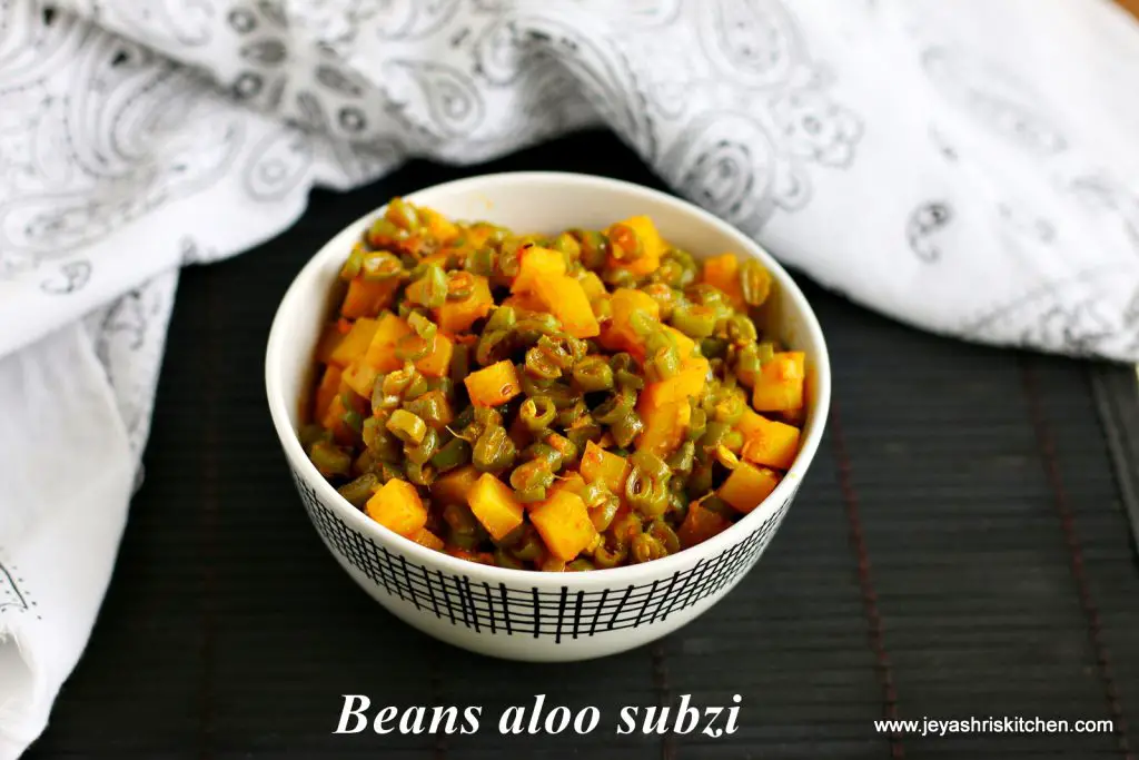 Beans aloo subzi Beans aloo subzi