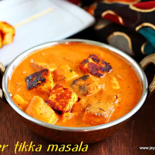 Paneer tikka masala Jeyashri's Kitchen