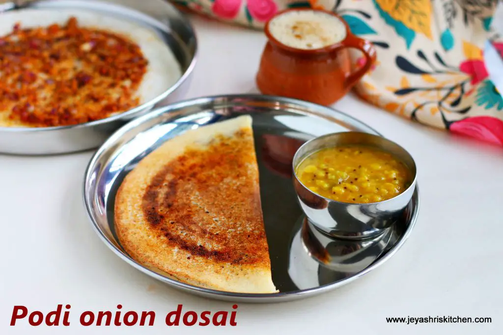 Podi onion dosa recipe