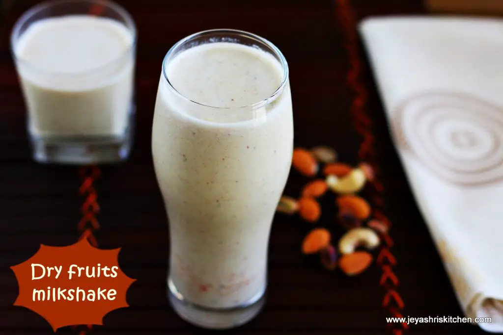 Dry fruits milkshake