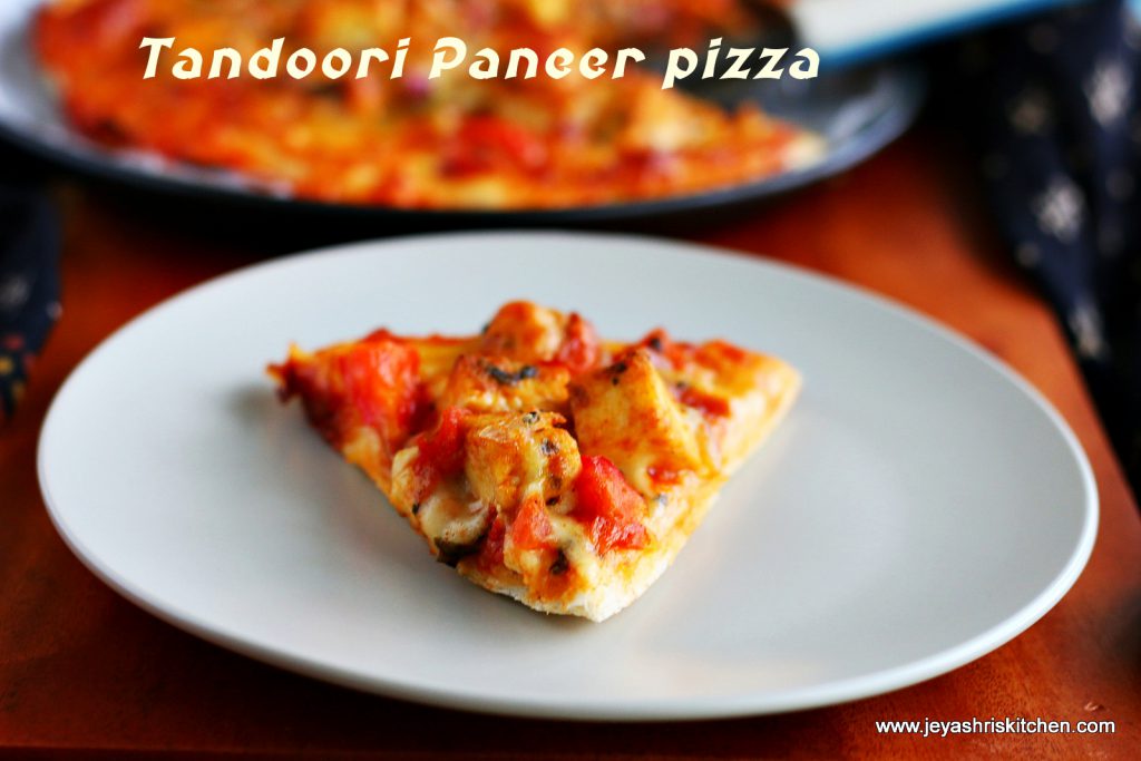 Tandoori - paneer pizza