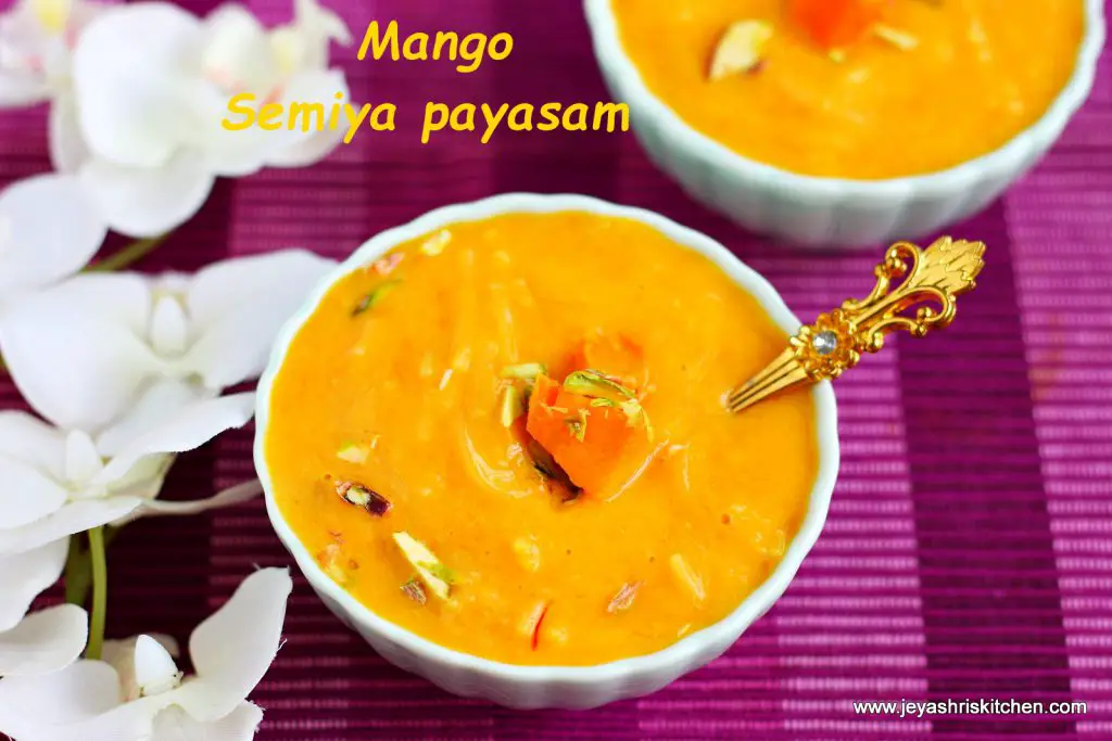 Mango semiya kheer Mango semiya kheer
