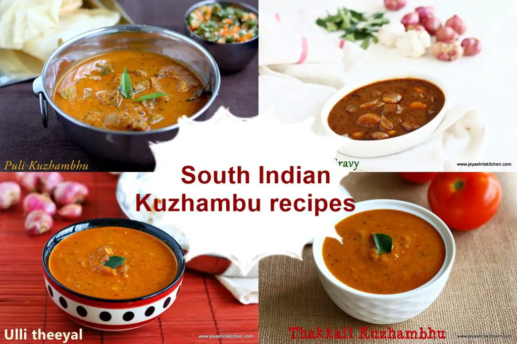 South Indian kuzhambu recipes