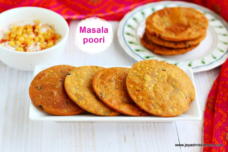 Spicy Masala poori recipe
