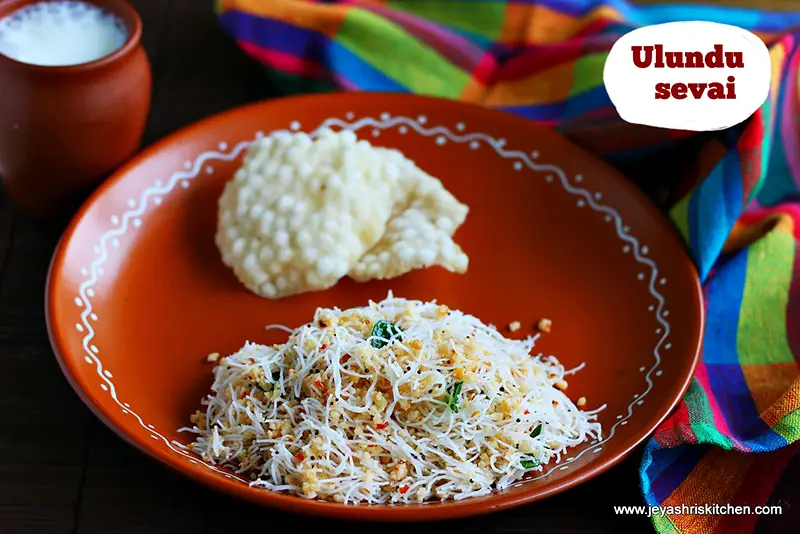 Ulundu Sevai recipe Urad dal idiyappam Jeyashri's Kitchen