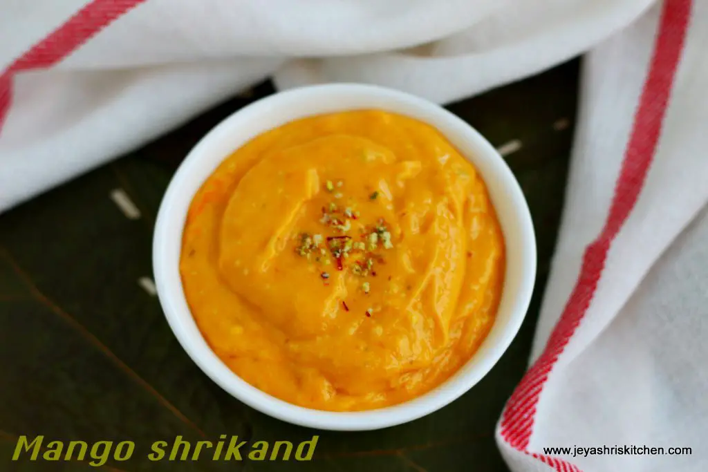 Mango-shrikand recipe