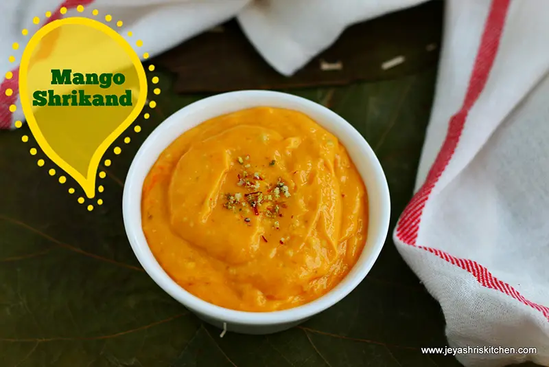 Mango Shrikand recipe