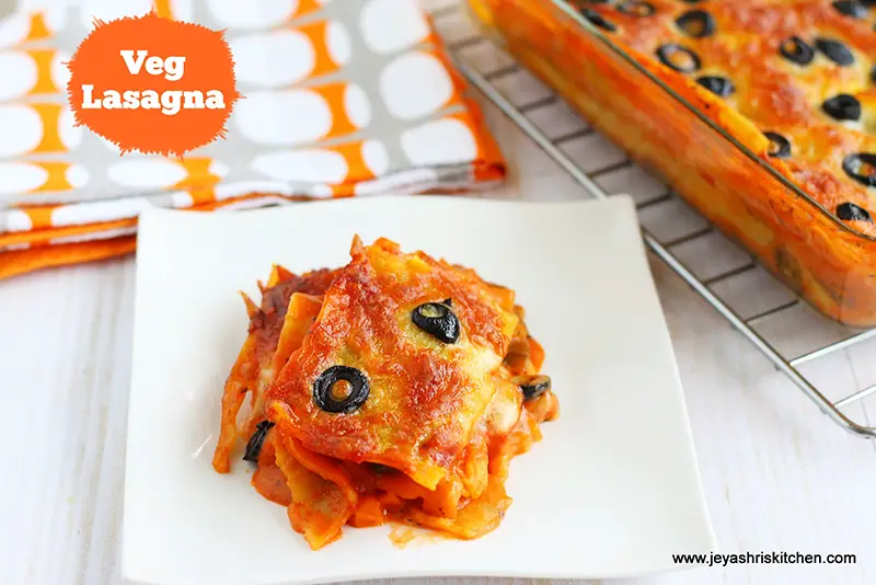 Veg lasagna recipe