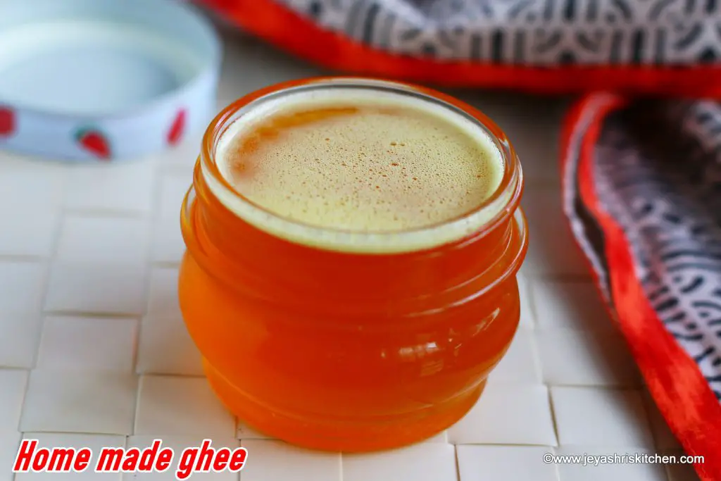 home made ghee