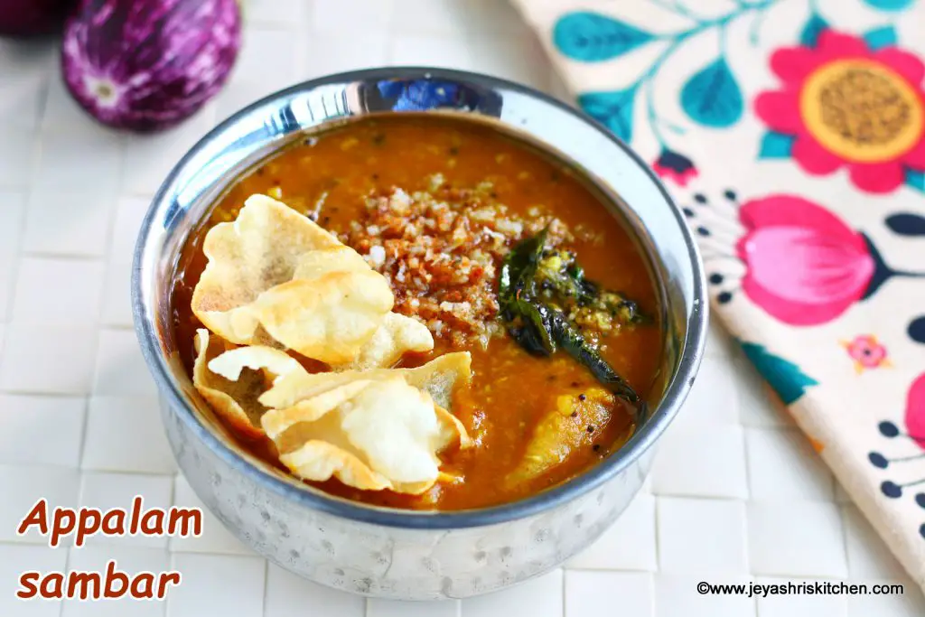 Appalam-sambar