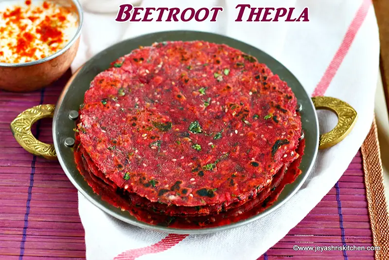 Beetroot Thepla recipe