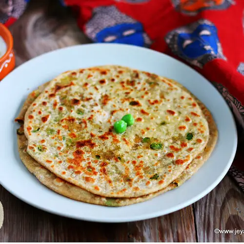 Peas paratha recipe Jeyashri's Kitchen