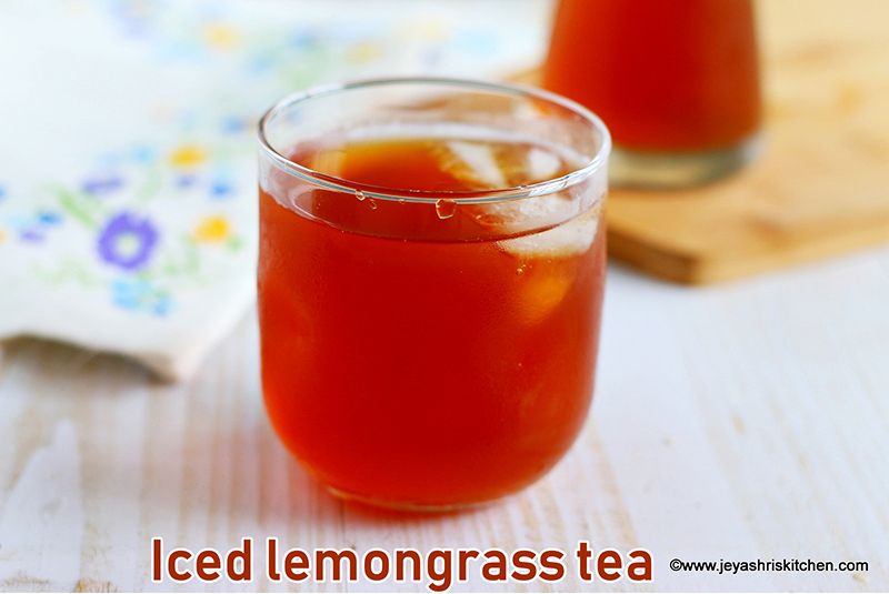Iced Lemongrass tea recipe
