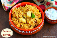 Paneer biryani recipe