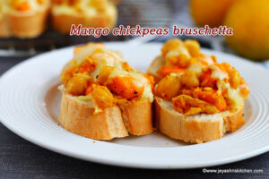 Mango Chickpeas Bruschetta recipe