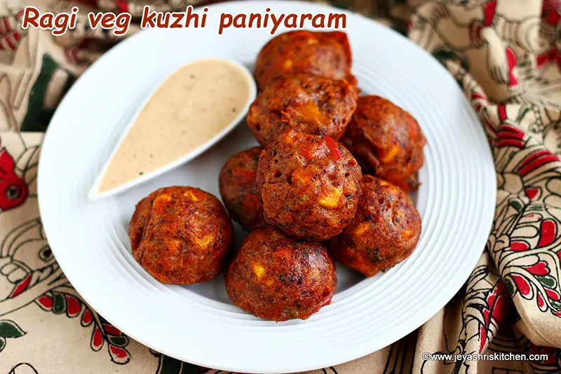 Ragi Vegetable Kuzhi Paniyaram recipe