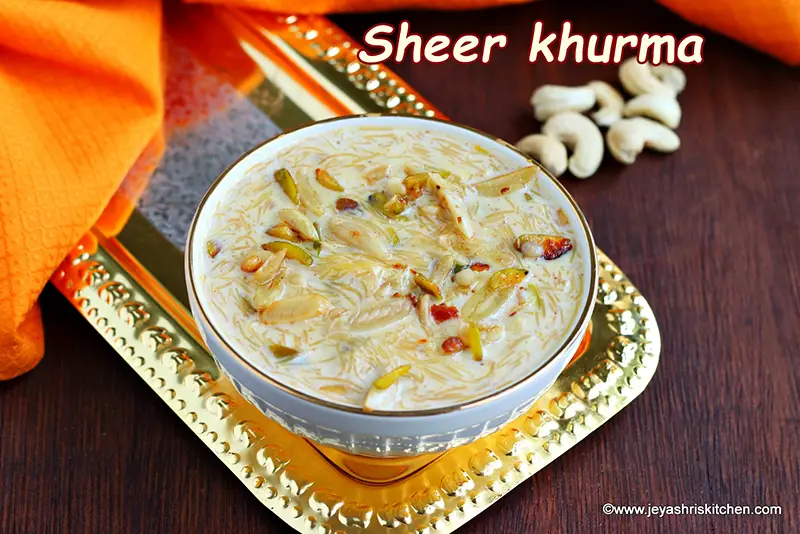 Sheer Khurma recipe