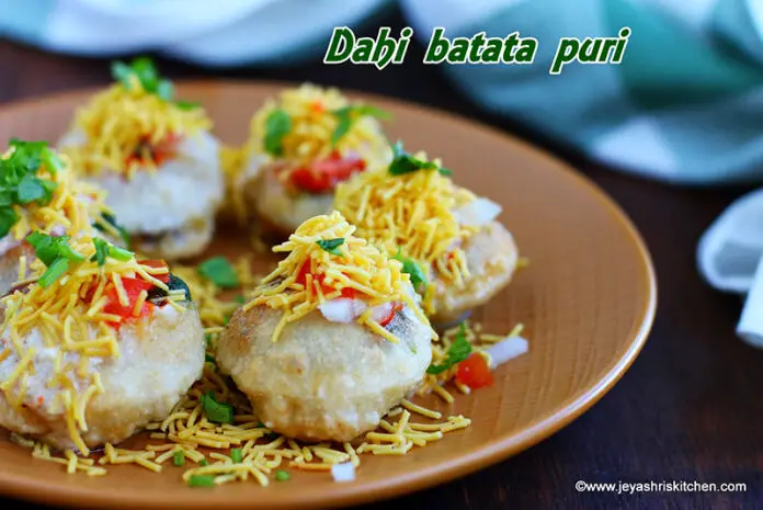 dahi-batata-puri Dahi batata puri