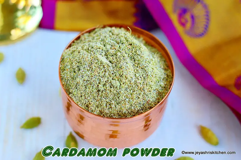 Home made cardamom powder