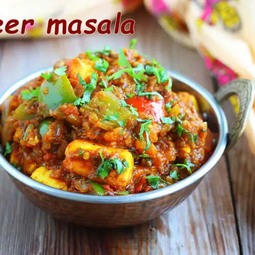 Paneer masala recipe Jeyashri's Kitchen