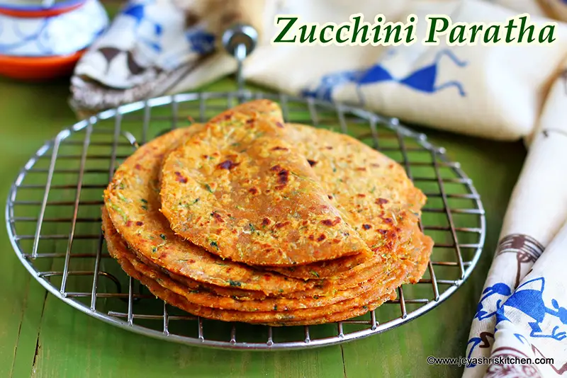 Zucchini paratha recipe