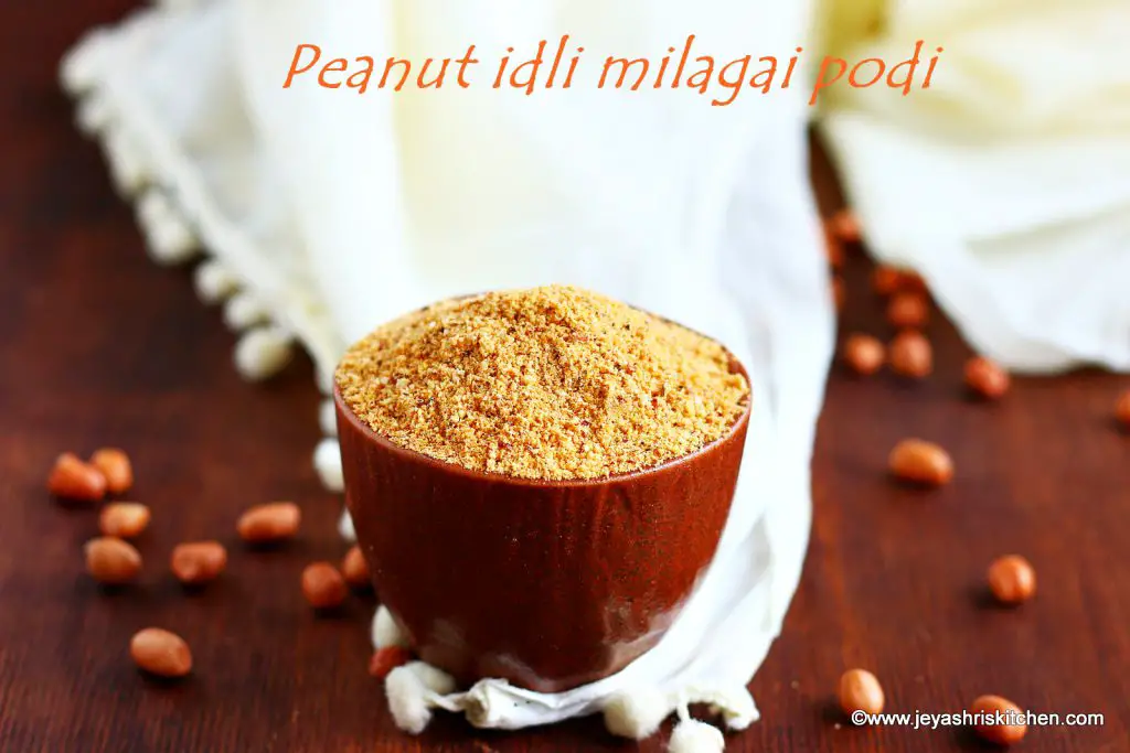 Peanut idli milgai podi