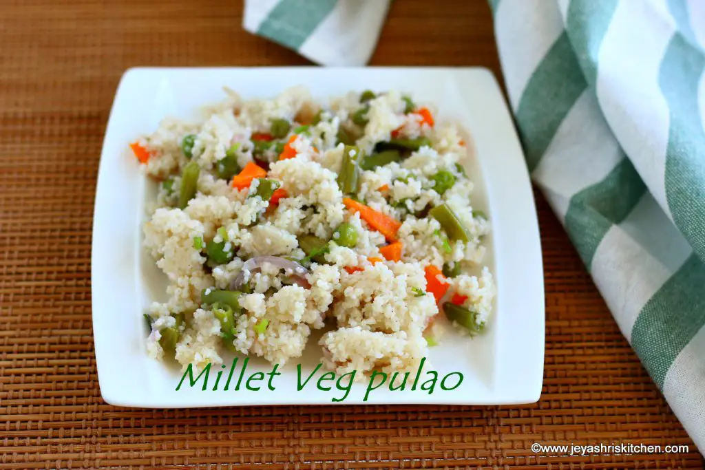 millet veg pulao