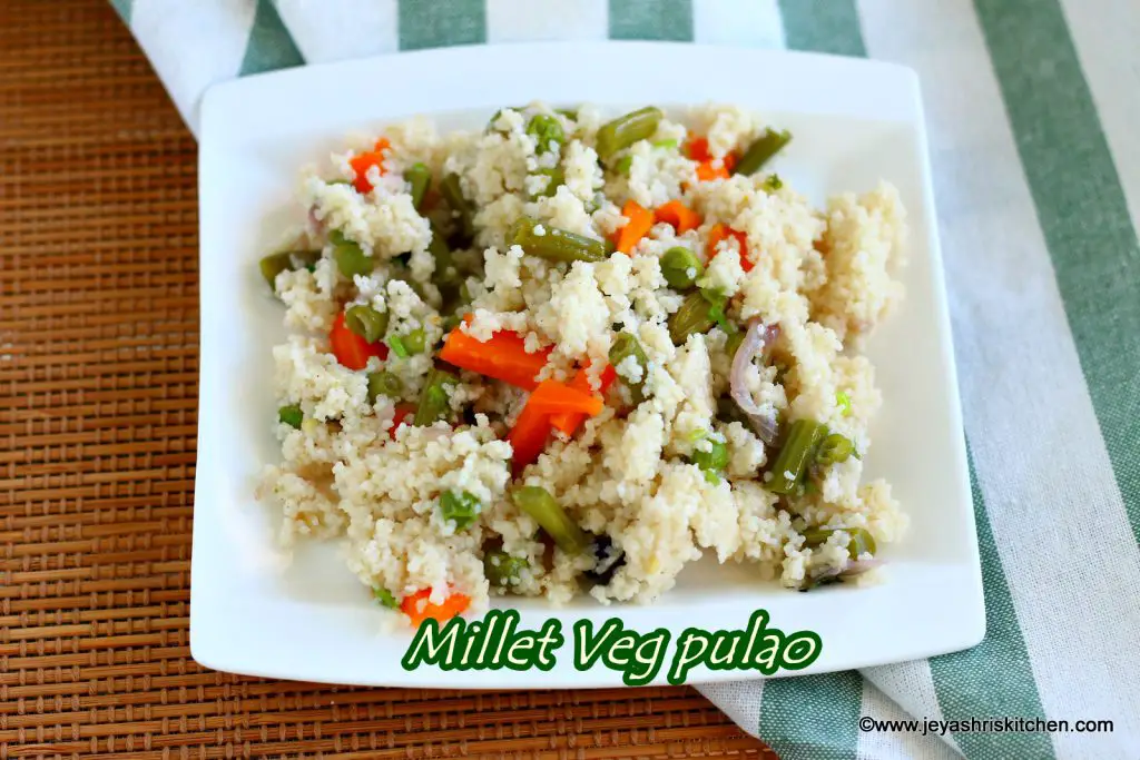 Millet veg pulao