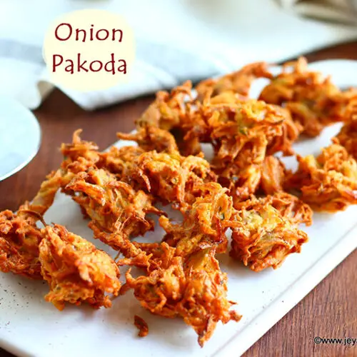 Onion pakoda recipe Jeyashri's Kitchen