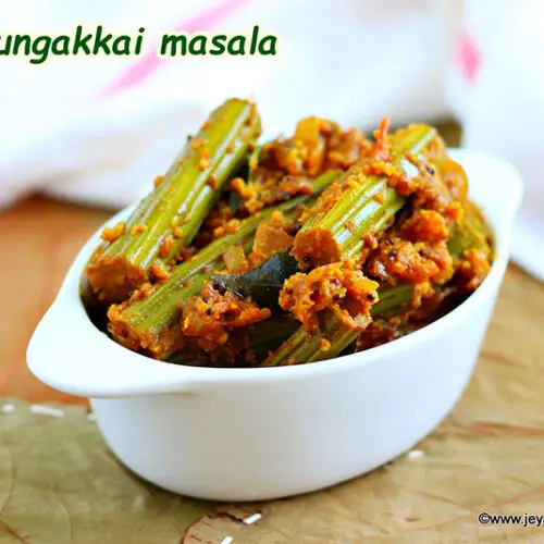 Murungakkai masala recipe Jeyashri's Kitchen
