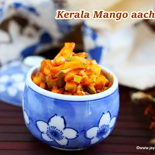 Kerala mango pickle Jeyashri's Kitchen