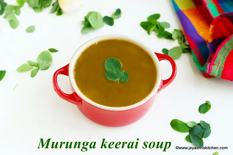 Murungakeerai soup recipe
