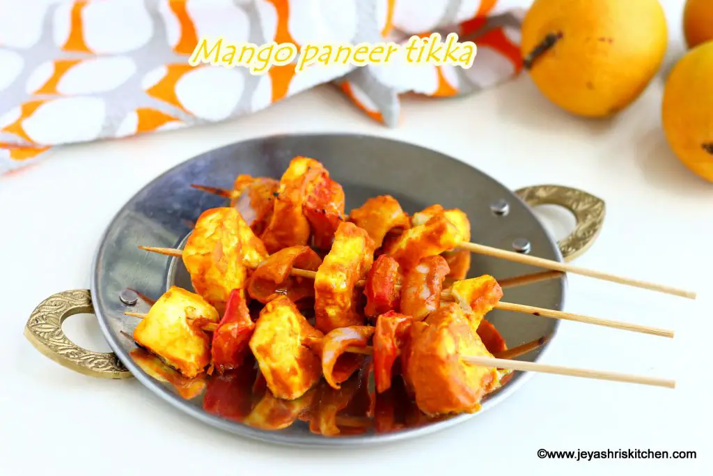 Mango paneer tikka