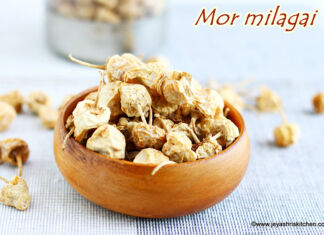Mor milagai recipe, Sun dried chilies mor milagai recipe