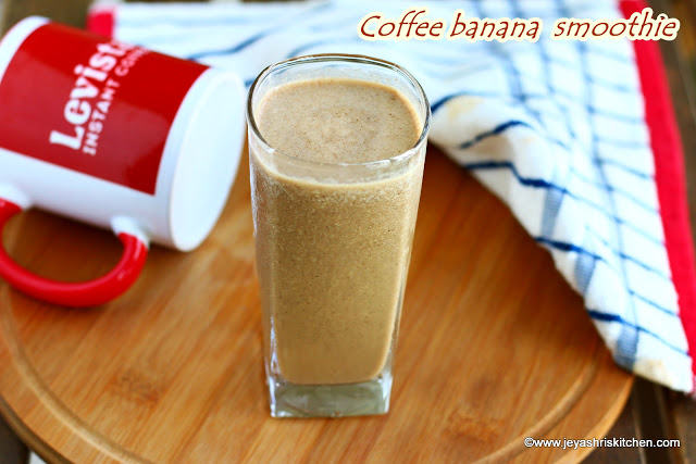 Coffee banana smoothie recipe