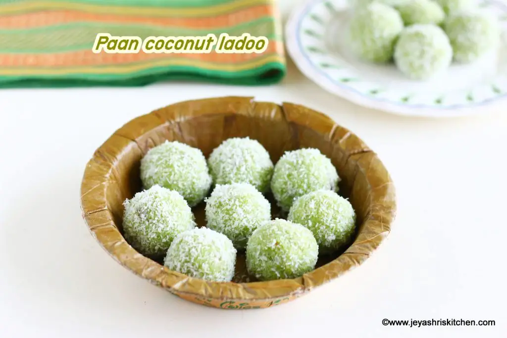 Paan coconut laddu recipe