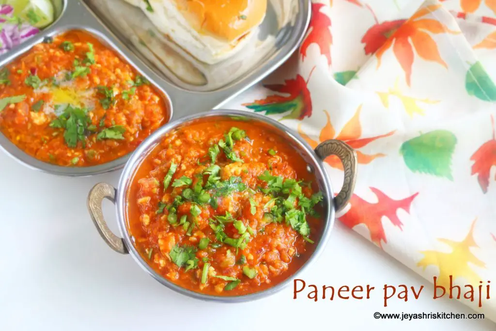 Paneer pav bhaji - 2