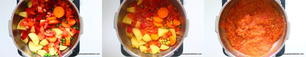 Paneer pav bhaji step 1