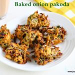 Baked onion pakora