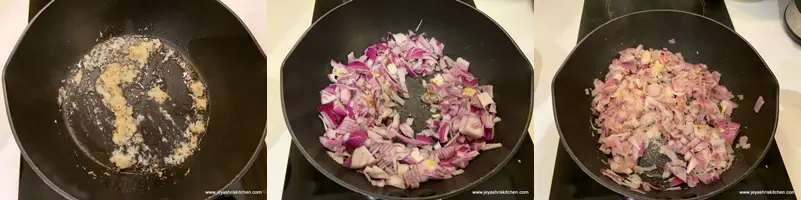Cook onion 