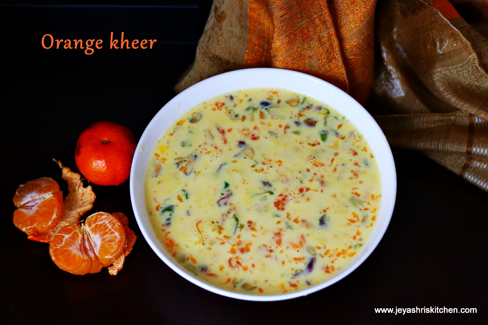 Orange kheer recipe