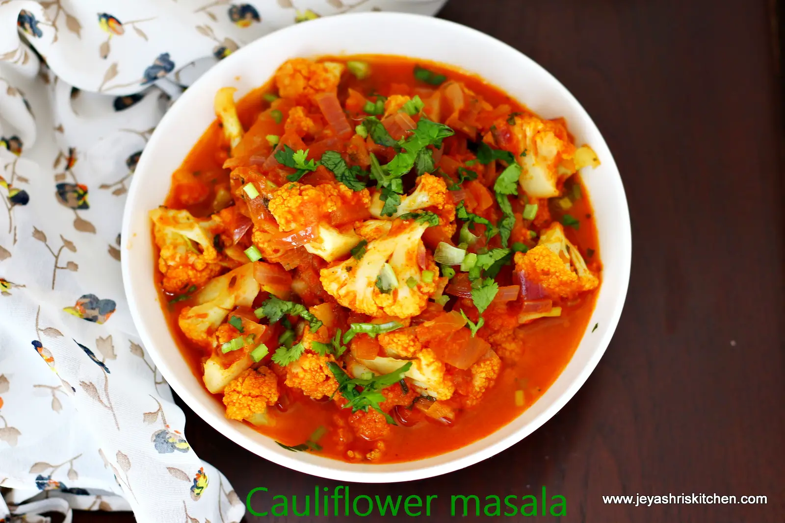 How to make cauliflower masala
