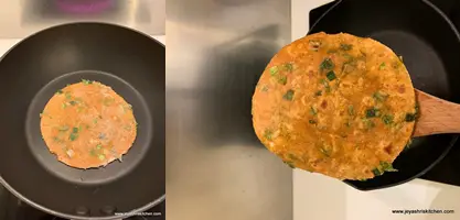 hare pyaz paratha