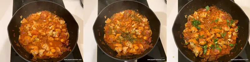 Cauliflower- masala recipe