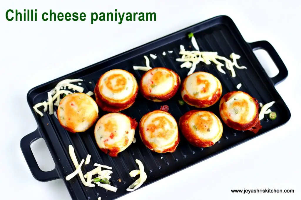 Chilli cheese kuzhi paniyaram