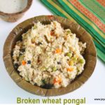Broken wheat pongal