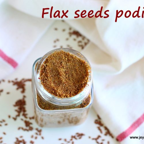 Flax seeds podi