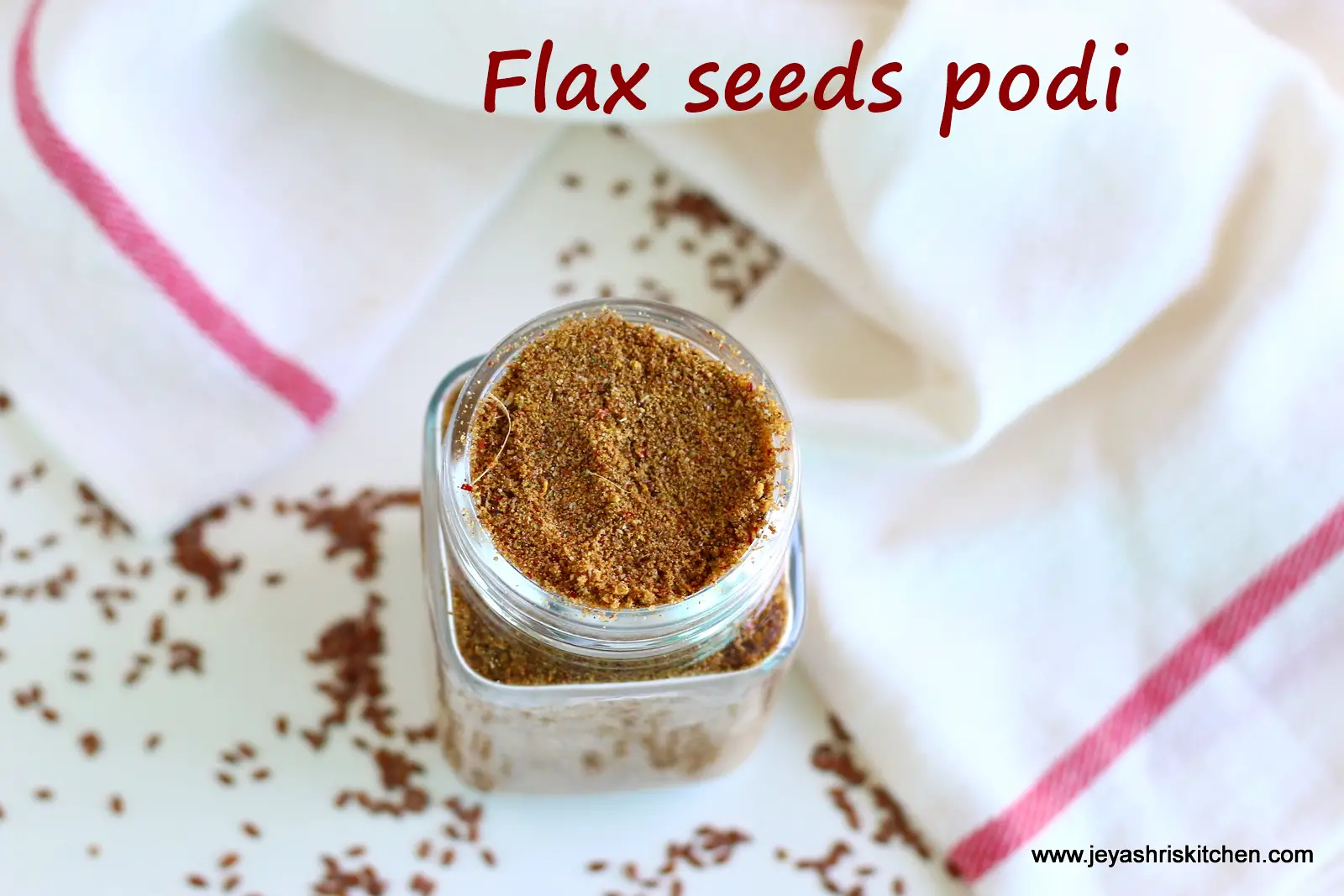 Flax seeds podi