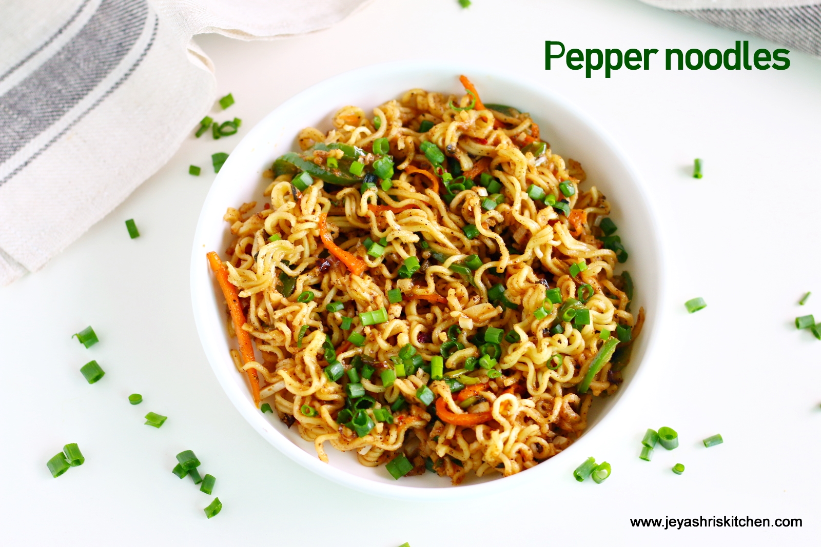 Spicy pepper noodles