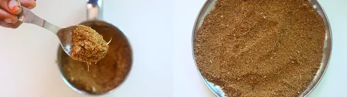 Flax seeds powder